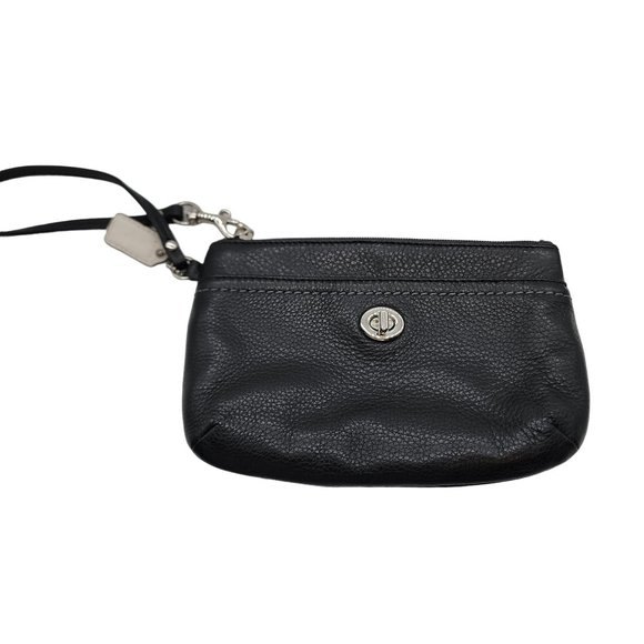 Coach Handbags - #43. Coach Black Leather wristlet